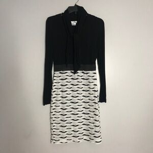 Kay Unger One Piece Neck tie Midi pencil Dress Sz 4 women’s